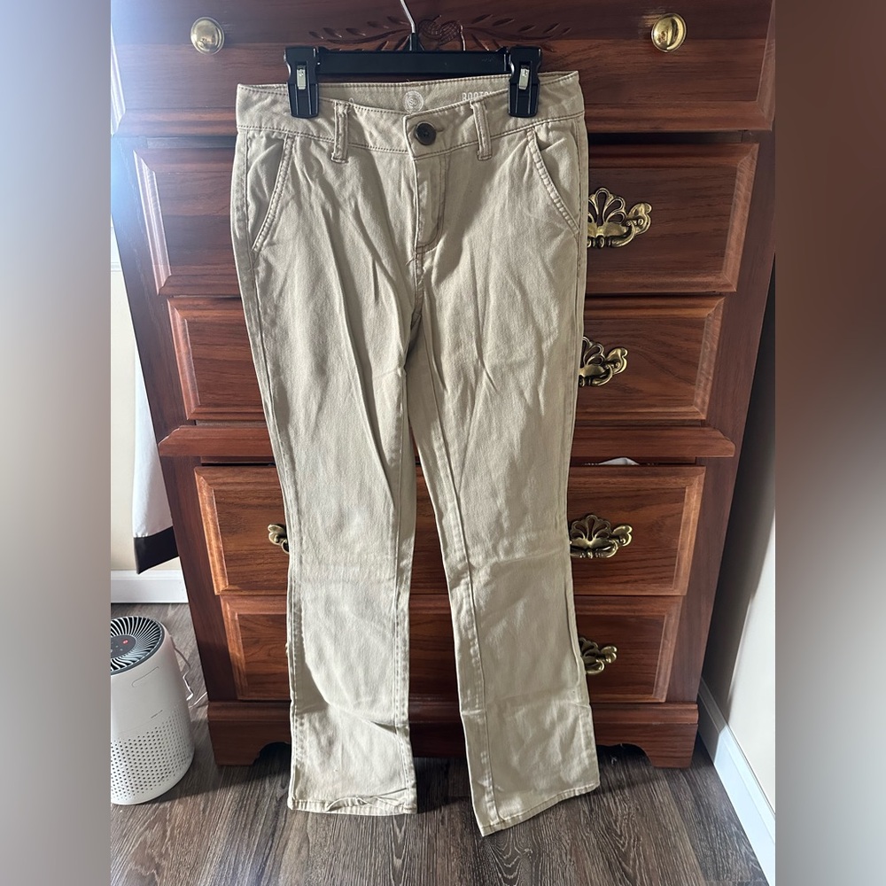SO Women's Boot Cut Jeans - Light Khaki